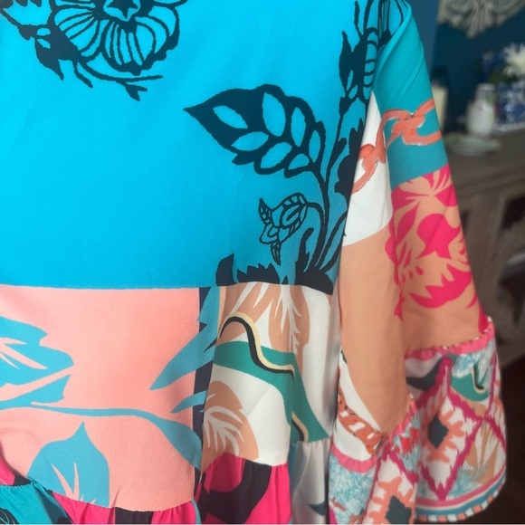 NWOT - Multicolor Mini Dress - Size Large - Picture 3 of 8